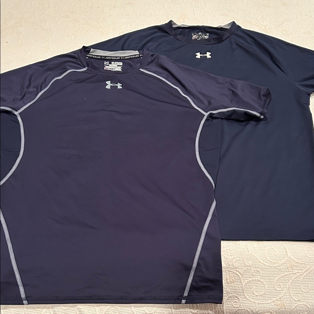 Under Armour Dark Blue Performance Tees